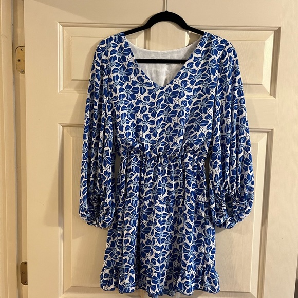 Cute blue floral dress - Picture 1 of 2